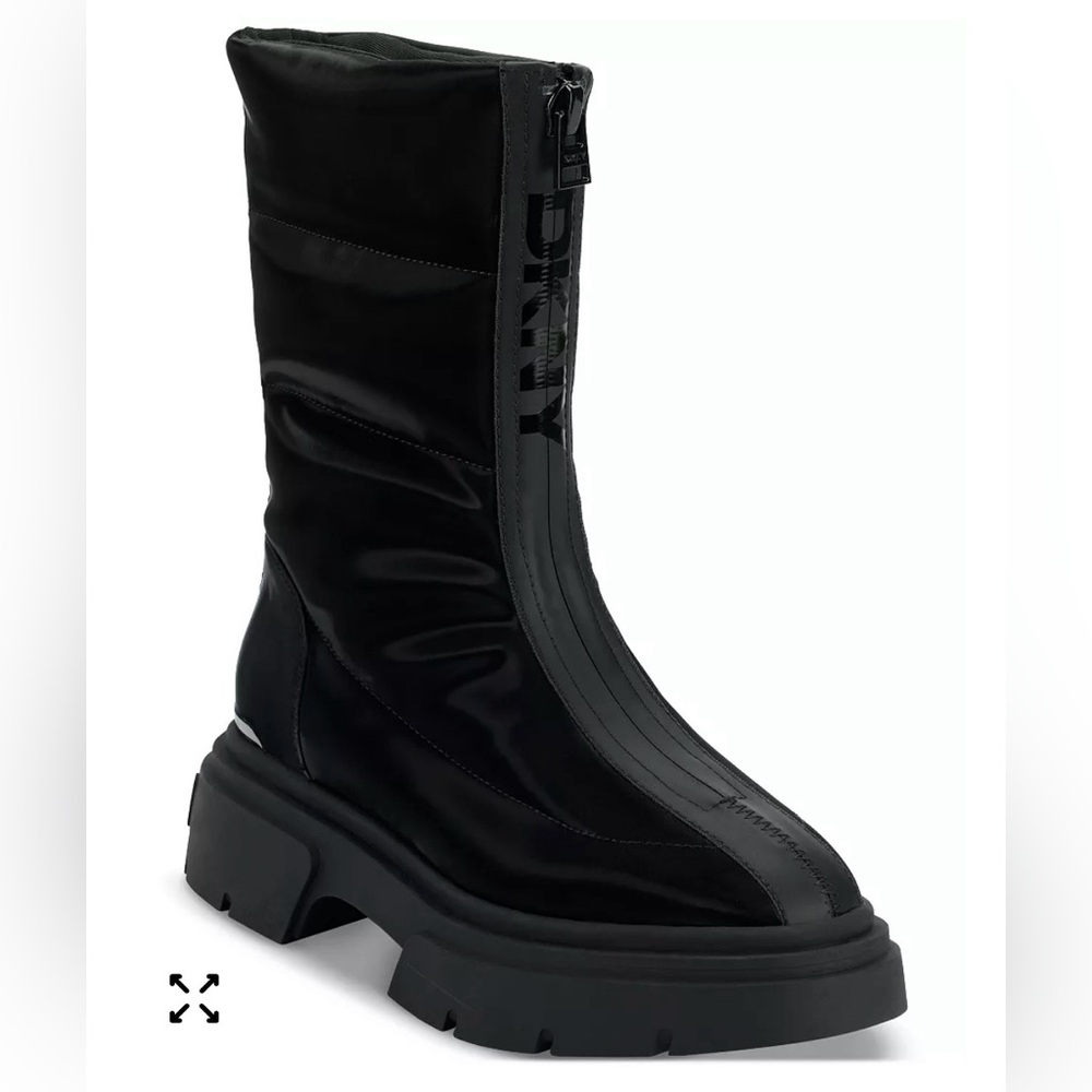DKNY Fiza women's platform zipper boots $300 read description about size